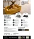 Fiche technique du panier pour chien Tudor : dimensions, matières et caractéristiques de confort