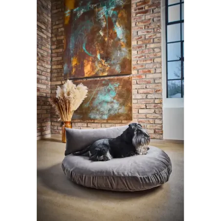 Coussin pour chien design Luna lounge Oxford grey - Laboni
