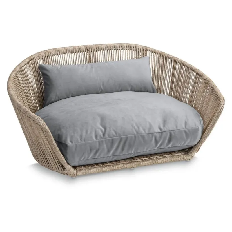 Panier pour chien Vogue design Oxford grey - LABONI