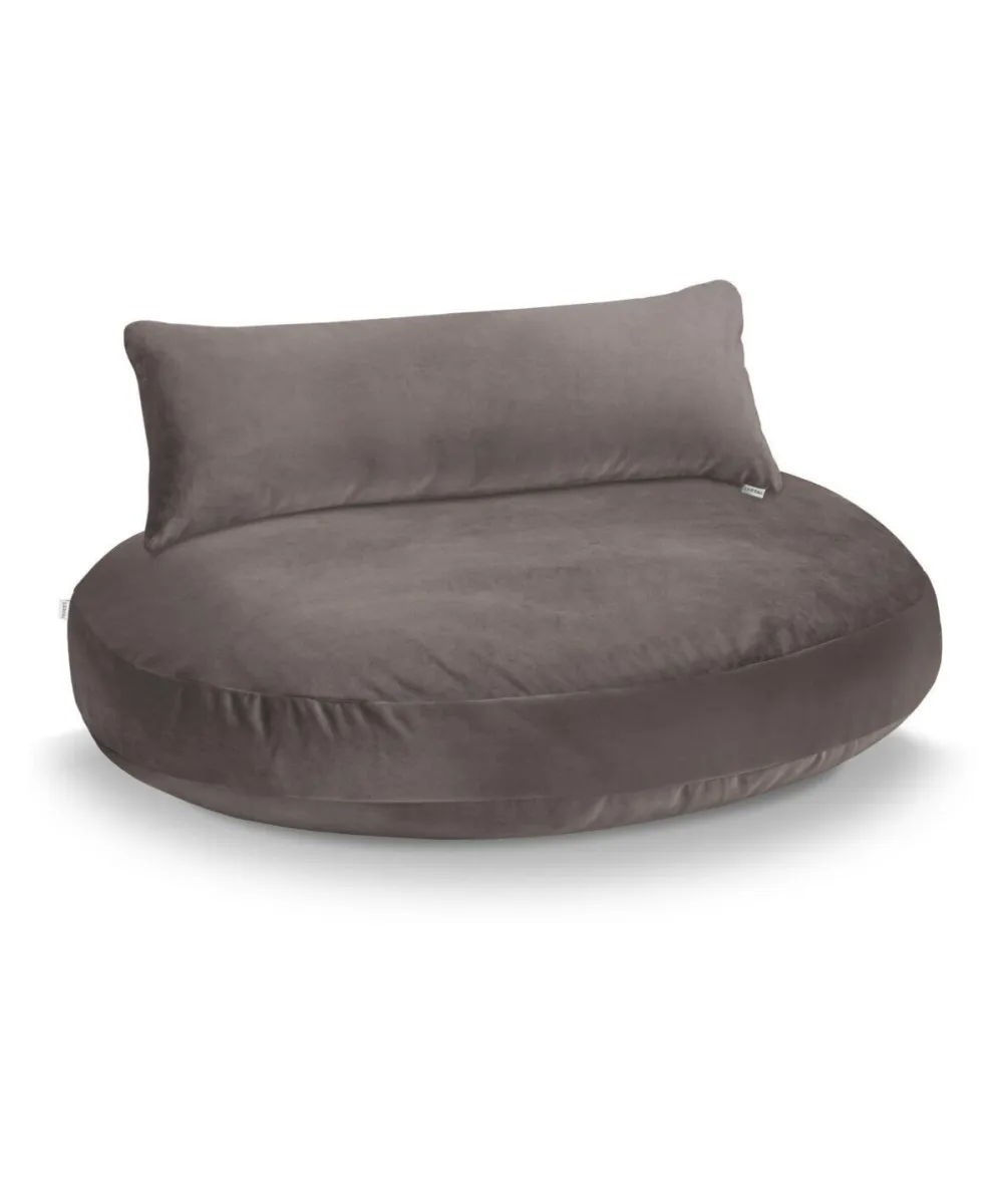 Coussin pour chien Luna Lounge Oxford Stone LABONI coloris minéral