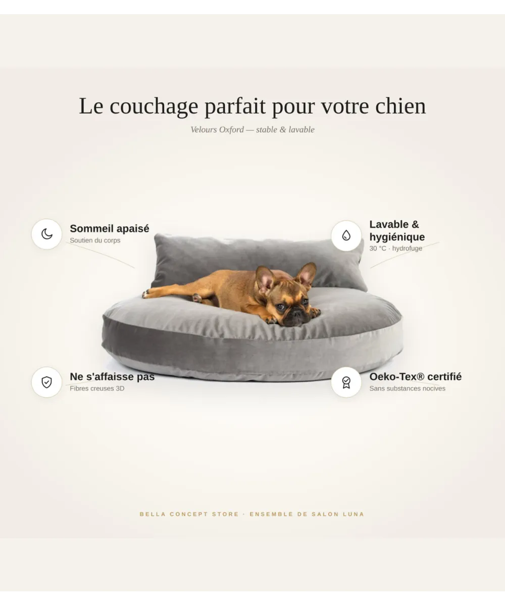 Caractéristiques coussin luna lounge stone laboni