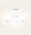 Dimensions du coussin pour chien Luna Lounge matelas et oreiller