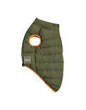 Doudoune pour Chien Réversible Kaki & Orange - Chaude & Stylée